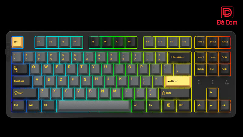 Bàn Phím Dareu Ek87 Pro Black Golden, Cloud Switch