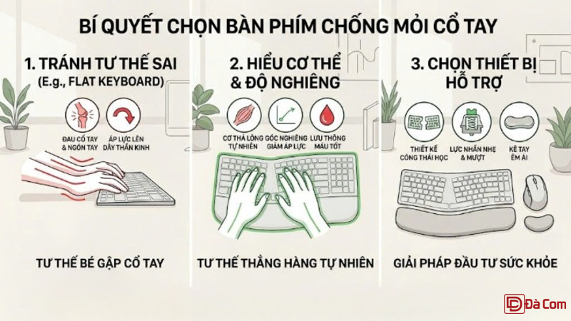 Bí Quyết Chọn Bàn Phím Chống Mỏi Cổ Tay-2