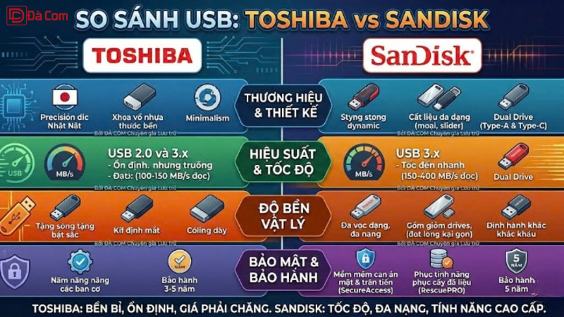 So Sánh Usb Toshiba Và Sandisk-2